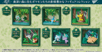 Re-Ment Pokemon Frame Deep Green Forest Blind Box